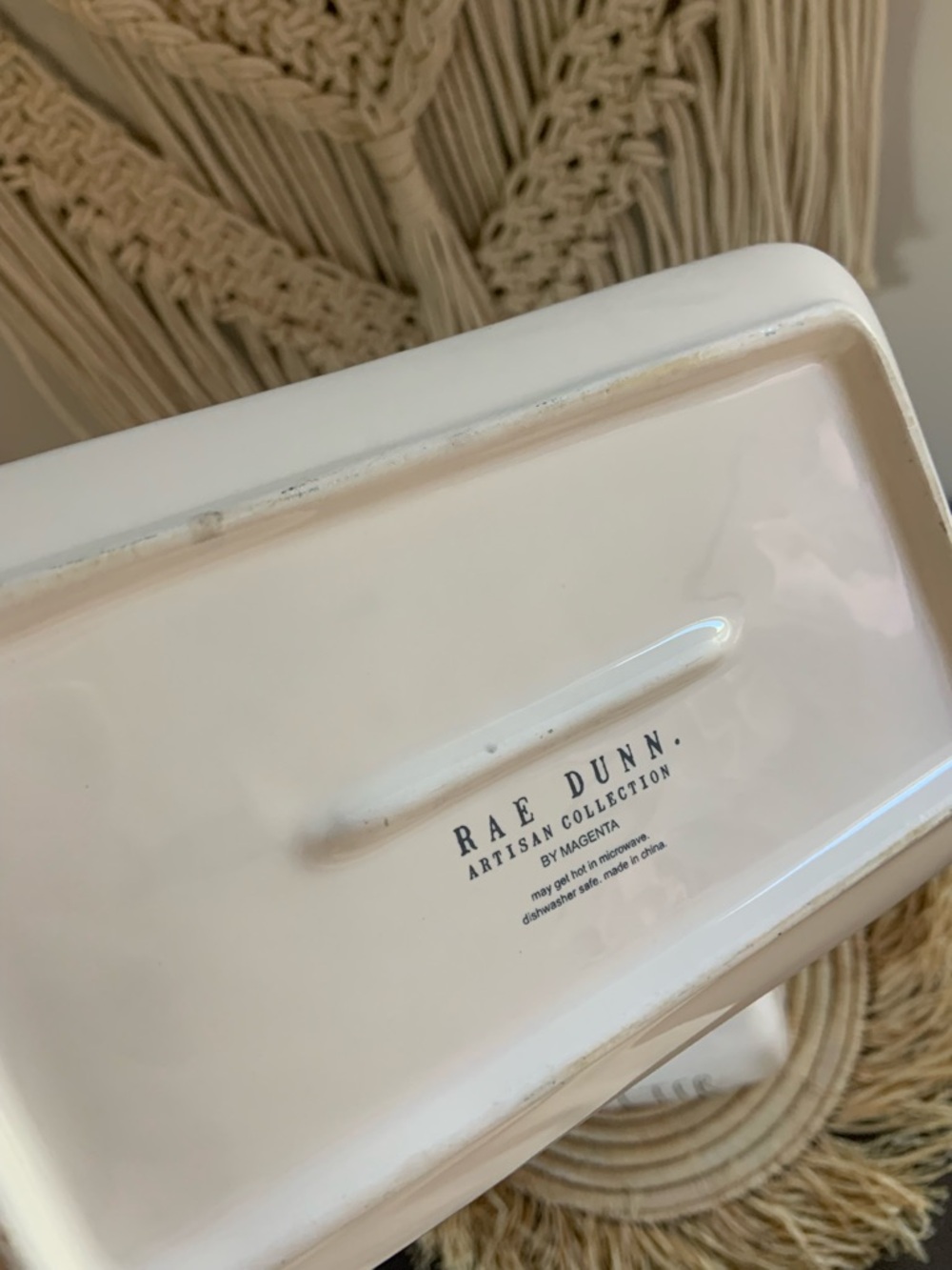 RAE DUNN BUTTER Clay LL Butter Dish - Picture 7 of 14